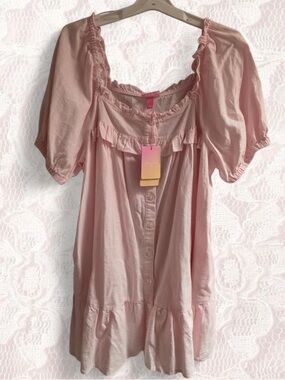 Stoney Clover Lane x Target Blush Pink Ruffle Mini Dress XL